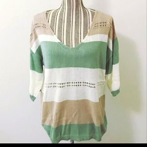 NEW - Women’s V-Neck Knit Fall Sweater Size L